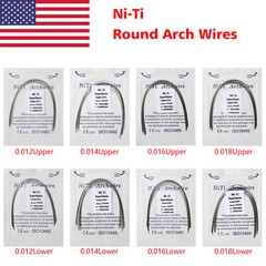 100PCS Dental Orthodontic NITI Arch Wire Round Super Elastic NITI Ovoid Form USA