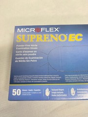 (50/Pk) ANSELL Microflex Supreno EC Nitrile Exam Gloves – XSmall – Violet Blue