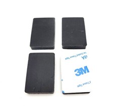 1 1/2″ x 1″ Rectangle Stick on Rubber Feet Bumpers 3/16″ Thick 3M Backed Pads