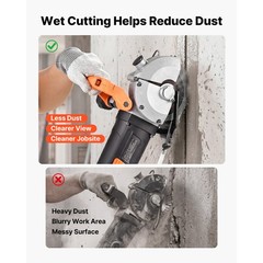 Uimoso Electric Wall Chaser 4800W Groove Cutter Machine with 6800RPM and Guide