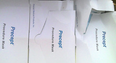 Precept 15111 Procedure Mask Level 1 Blue color Case of 10 Boxes DENTED