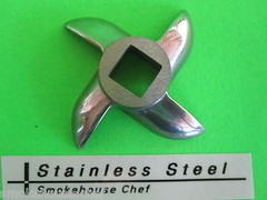 Size #5 Sausage stuffing PLATE & KNIFE for meat grinder LEM, Chefs Choice etc