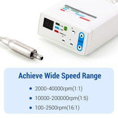 Micromotor LED eléctrico sin cepillo dental 2 hoyos/1:1/1:5/1:4.2 LED Mango