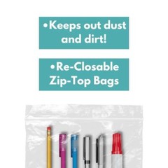 1000 Clear Plastic Reclosable Bags Self Seal Zip Lock Choose: Type, Mil & Size
