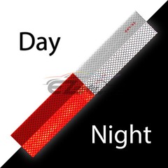 DOT-C2 Conspicuity Reflective Tape Red White 1 Foot Safety Warning Trailer RV