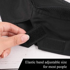 Unisex Chef Hats for Men Women Adult Adjustable Beanie with Mesh Top Black