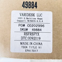 (6) Varidesk Cube Plus 40 Desk Adjustable Height Lot of 6 new Office Upgrade