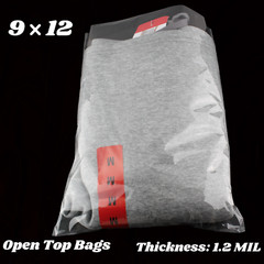 9×12 Clear Plastic Bags Packing Shipping Lay Flat Open Top Poly Baggie 1.2 Mil
