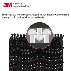 3M Dual Lock Reclosable Fasteners Heavy Duty Industrial Use Black TB3550 1″ x 10