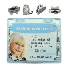 Dental Orthodontic Buccal Tube Molar Tubes Roth MBT 0.022 Convertible Monoblock