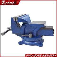 Findmall 6″ Heavy Duty Bench Vise with Anvil Swivel Table Top Clamp Locking Base