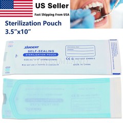 200pcs/Box 3.5″x 10 “Self Sterilization Pouches Pouch Autoclave Sterilizer Bags