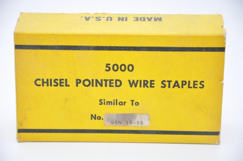 Paslode GSN18 5/8″ Chisel Point Staple, Galv., 1 Case of 10 Boxes (Made by Zeb)