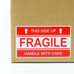500 Per Roll 2×3 FRAGILE This Side Up Shipping Mailing Handle with Care Stickers