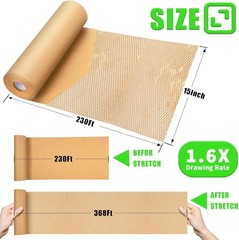 Honeycomb Packing Paper Eco Friendly Moving Supplies Recyclable Honeycomb Roll