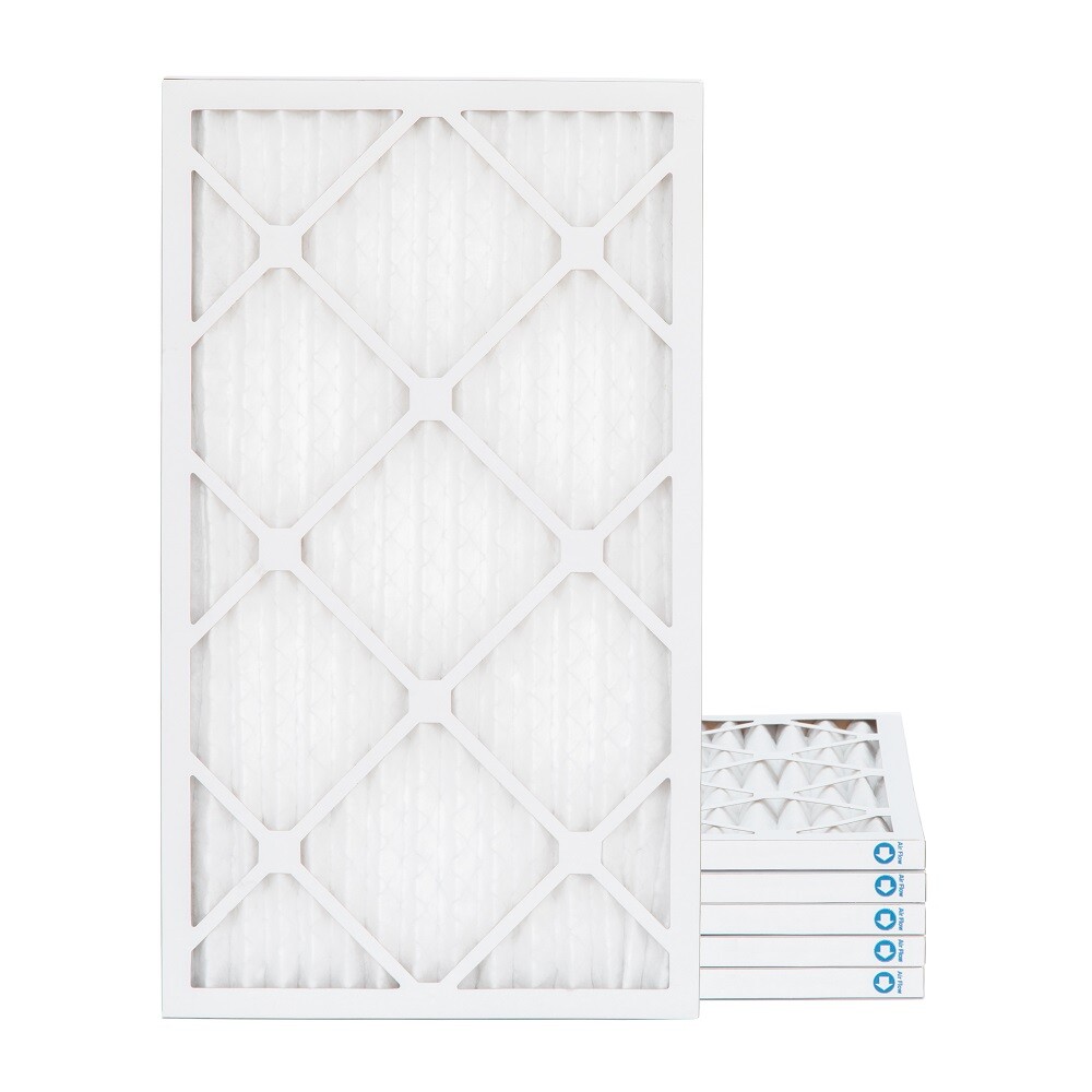 16x30x1 MERV 8 Pleated AC Furnace Air Filters. 6 Pack. Made in USA