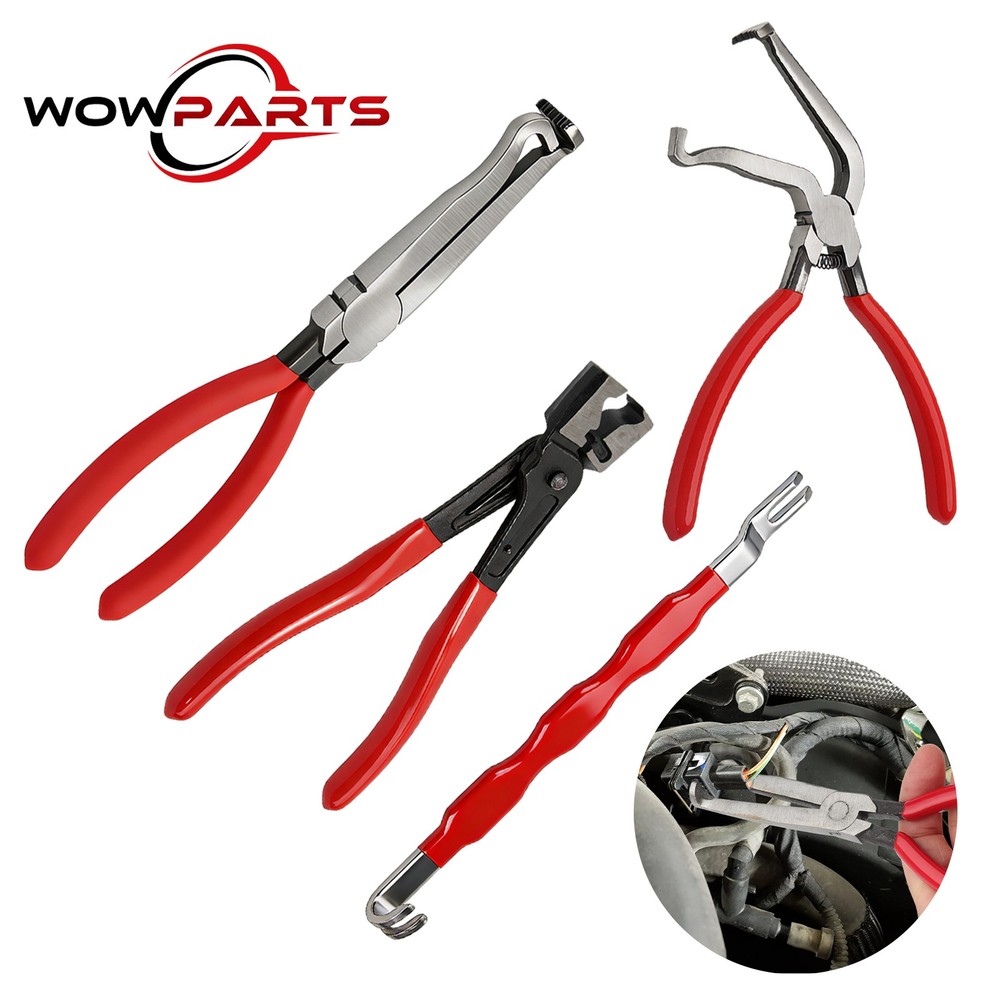 4PCS Electrical Disconnect Plier Set Automotive Connector Separator Removal Tool