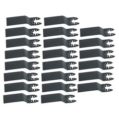 50 PCS Titanium Oscillating Tool Blades Curved Edge Oscillating Saw Blade Kit