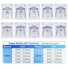 AZDENT Dental Orthodontic Super Elastic NITI Arch Wire Round Ovoid/Square/Nature