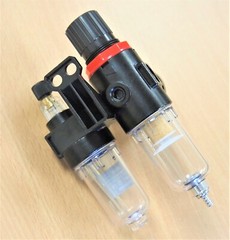 HOTECHE A832304 Air Filter Regulator Lubricator 1/4″ NPT With Gauge