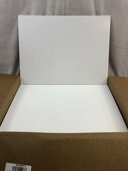 BOX OF 100 WHITE 18″ x 24″ BLANK CORRUGATED YARD SIGNS *LOWEST PRICE*