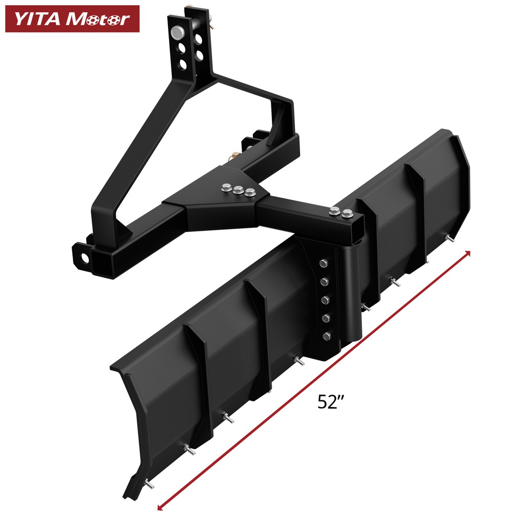 3 Point Rear Grading Blade for Tractor Cat 0 & Cat 1 Scrpaer Steel 52″ Width
