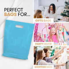 Retail Plastic Merchandise Bags, Die Cut Handles, Different Sizes and Colors