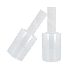 12 Rolls 5″ x 1000′ (45 Gauge) Extended Core Stretch Hand Shrink Wrap – Clear