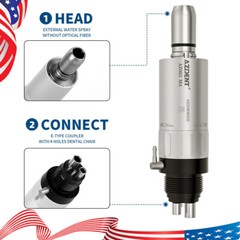 NSK Style Dental Slow Low Speed Handpiece Straight Contra Angle Air Motor 4/2H