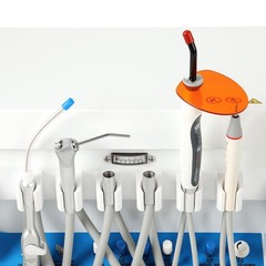 FDA Portable Dental Delivery Unit Suction Air Compressor Cart/ Handpiece kit