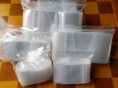 Clear Reclosable Zipper Top Poly Plastic Bags Lock Zip Seal Baggies 2 Mil 2ML