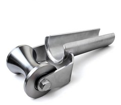 H-437 Heavy-Duty Cable Puller Sheave Steel Roller Guide 4 in Capacity