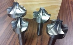 4 pcs HSS 3/4″ shank Corner Rounding End Mills 1/2, 7/16,5/8,3/4 set #1011-CNR4