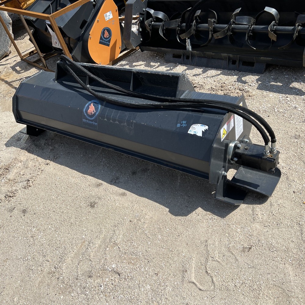 72 Inch Wolverine Skid Steer rototiller Case Cat Kubota Gehl ASV JCB Bobcat