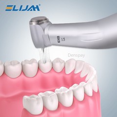 NSK Ti-MAX X95L Style Dental 1:5 LED Fiber Optic Contra Angle Handpiece Red Ring