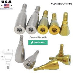 5Pcs Dental NC/RC Healing Abutment Closure Cap B0ne Level Ti Fits ITI Straumann