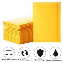 50/100/200/500 Kraft Bubble Mailers Padded Envelope Shipping Bags Seal Any Size