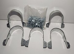 2″ CPVC TWO-HOLE 90° SIDE MOUNT STRAP SKU:077 ( ONLY SALE BOX OF 100 PCS )