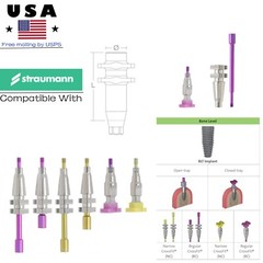 US Straumann NC/RC Healing Abutment Scan Body Transfer lab Analog For ITI BL/BLT