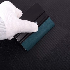 FOSHIO Vinyl Wrap Squeegee 4 Inch with Micro 3PCS Black Felt squeegee,