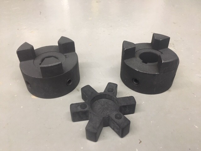 Lovejoy Flexible L095 Type Jaw Coupler & Rubber Spider Motor Shaft Hub Coupling