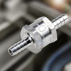 2 Pcs 8mm 5/16″ Fuel Non-Return One Way Check Valve Petrol Diesel Oil Aluminum