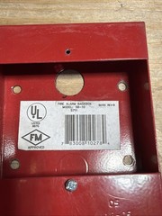 FIRE-LITE ALARMS MODEL SB-10 FIRE ALARM BACK BOX AS SHOWN Lot Of 2