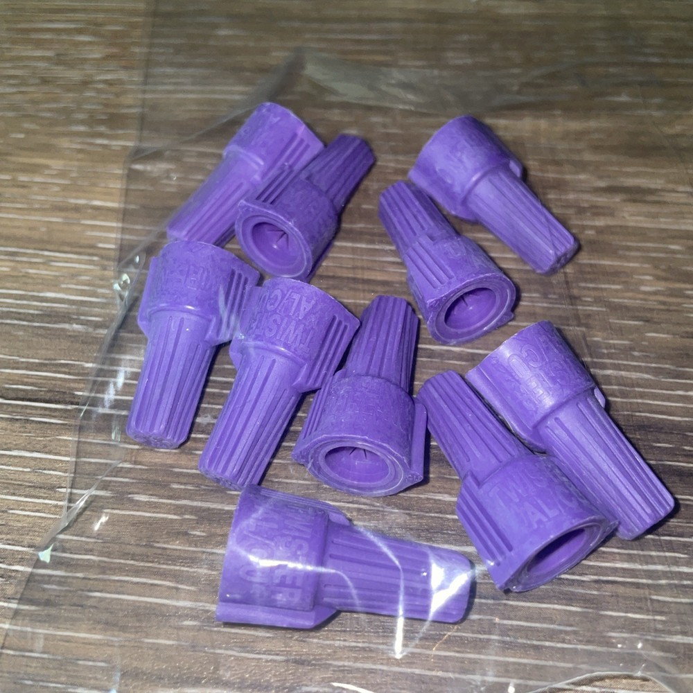 Ideal 10pcs Al/Cu Wire Connectors Aluminum to Copper – Purple