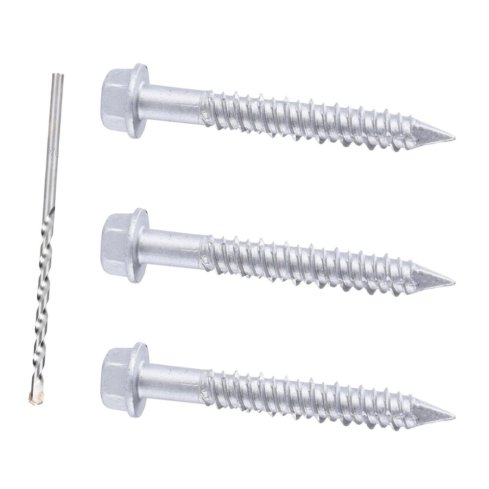 1/4 x 1-3/4″ 410 Stainless Steel Hex Head Tapcon Concrete Screw Anchor Anchoring
