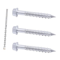 1/4 x 1-3/4″ 410 Stainless Steel Hex Head Tapcon Concrete Screw Anchor Anchoring