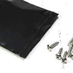 100 Flat Black Poly QuickQlick™ Bags Repacking Pouches 4x5cm (1.5×1.9″)