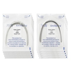 Dental Orthodontic Arch Wires Niti Stainless Steel Ovoid Natural Form 100pcs U/L