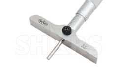 SHARS 0-4″ DEPTH MICROMETER 4″BASE Graduations .001″ Accuracy .0002″ NEW P}