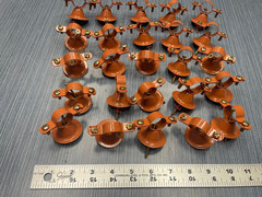 25 x VH0075CP Bell Van Hanger 3/4 in Pipe/Tube Carbon Steel Copper Epoxy Coated